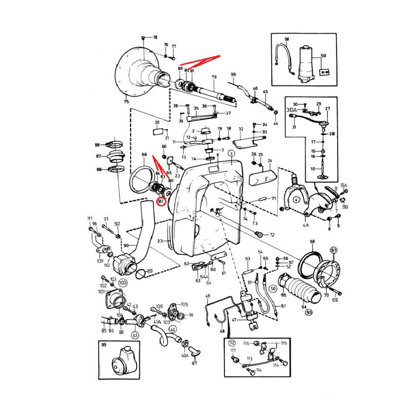 PoseidonMarine® Flywheel Repair kit Volvo Penta D31 D41 V6 V8 SP DP 11013 181105 958860 22075 - Image 3