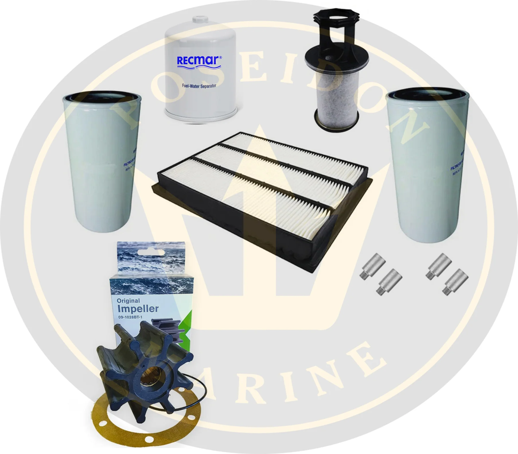 PoseidonMarine® Service kit Volvo Penta D4 3582732 3583443 21702999 3841697 22383875 - Image 4