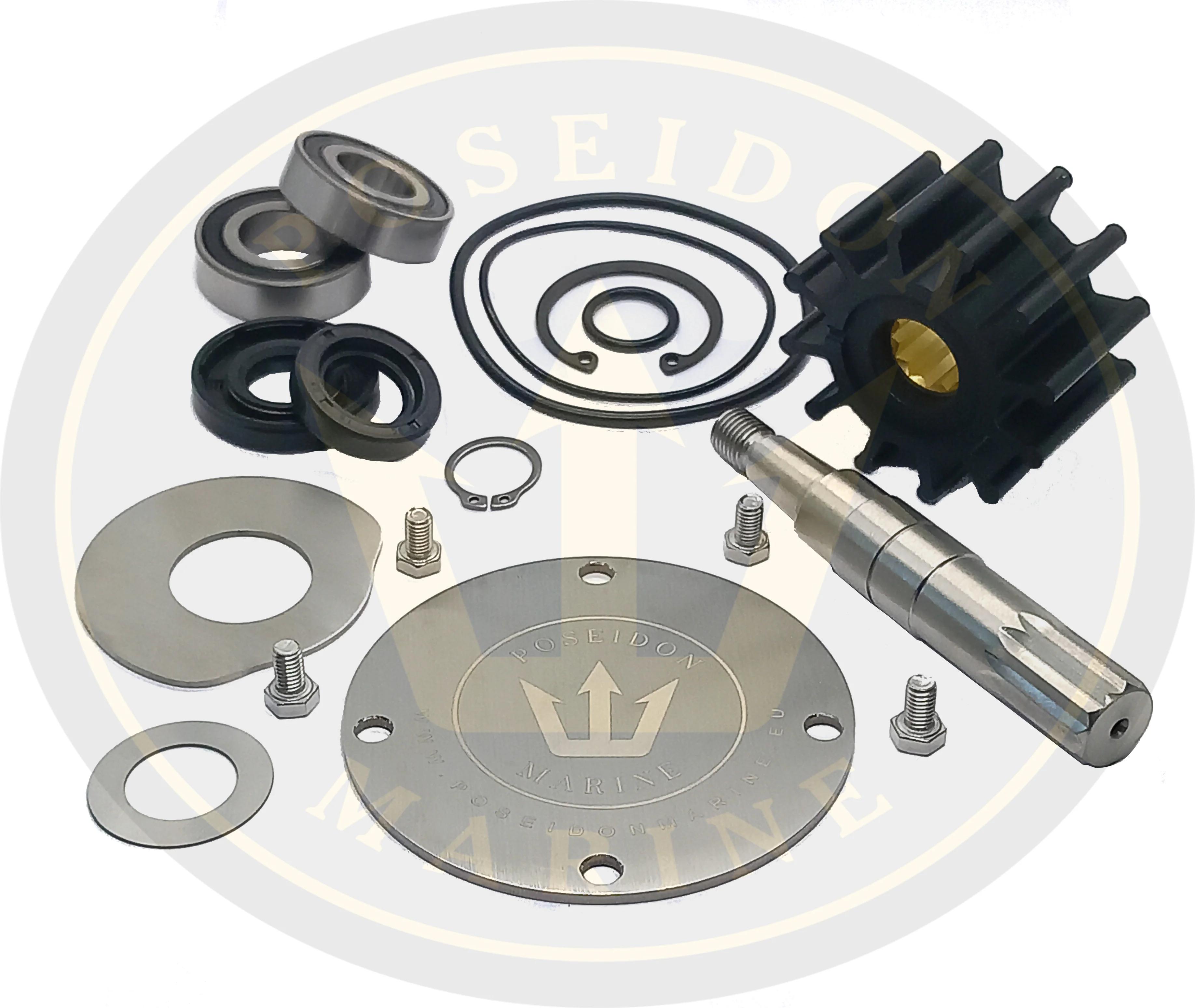 PoseidonMarine® Water pump repair kit Volvo Penta D2-55 D2-75 3583089 21951346 - Image 5