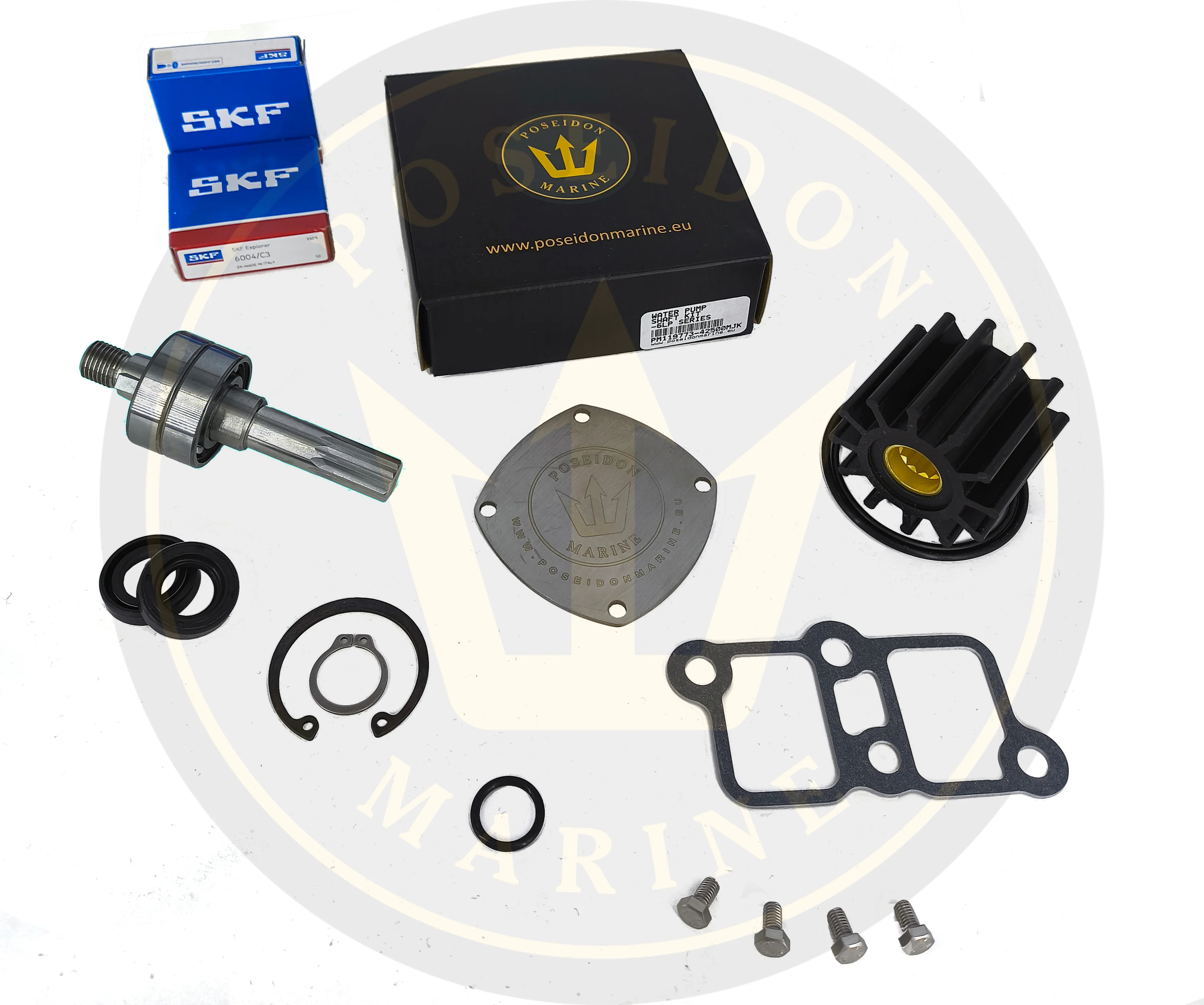 PoseidonMarine® Water pump repair kit Yanmar 6LP 119773-42600 119773-42500 - Image 5