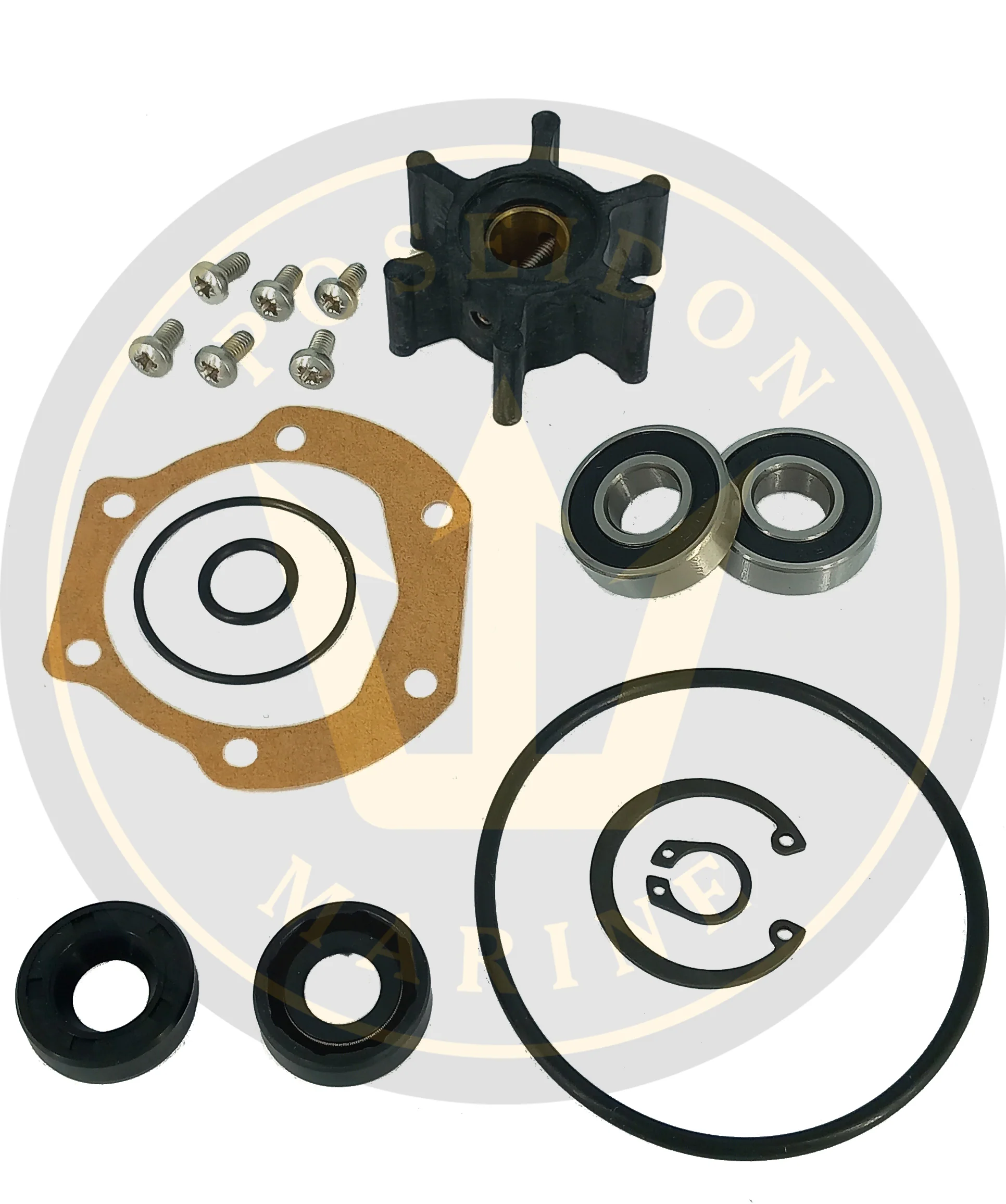 PoseidonMarine® Water pump kit Volvo Penta MD2010 MD2020 MD2030 MD2040 D1-13 D1-20 3593659 - Image 3