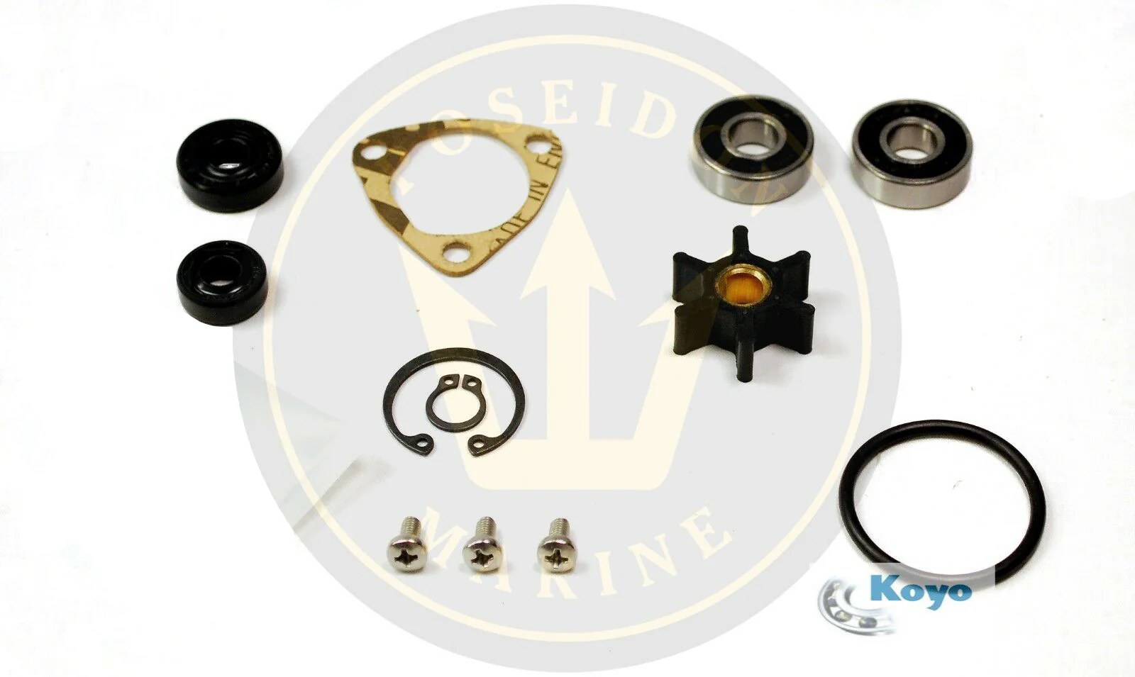 PoseidonMarine® Water pump repair kit Yanmar 1GM 1GM10 pump 128170-42200 - Image 5
